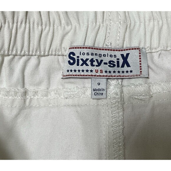 Los Angeles Sixty Six Girl’s Junior Wide Legged Baggy Street Wear White NWT 9 - Picture 7 of 8